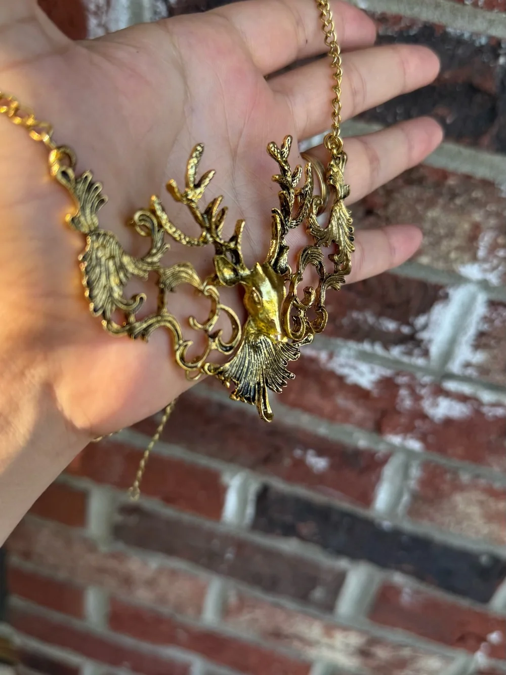 Boho Vintage Deer Antler Statement